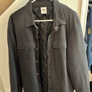 Zara Men's Charcoal Gray Jacket